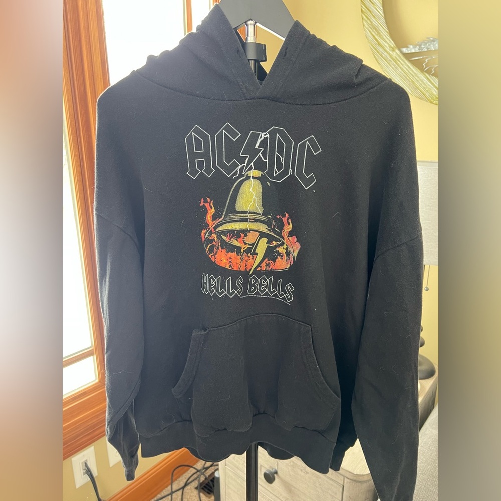 AC/DC Black and Orange Hell's Bells Sweater